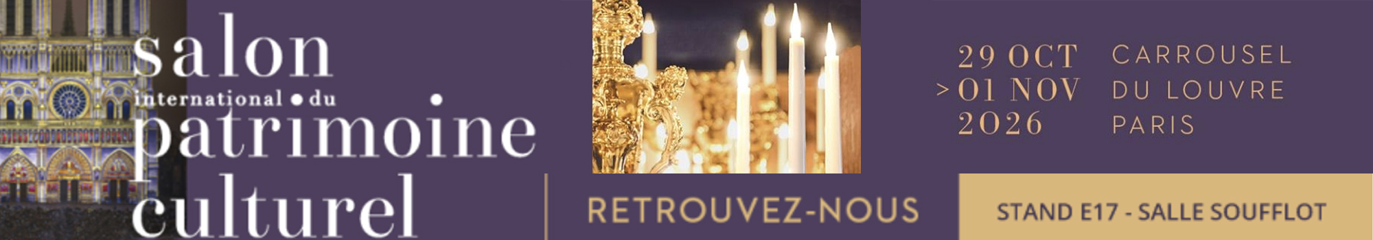 Banner Website Salon Patrimonie et Culturel 2026 Cabinet Martinet